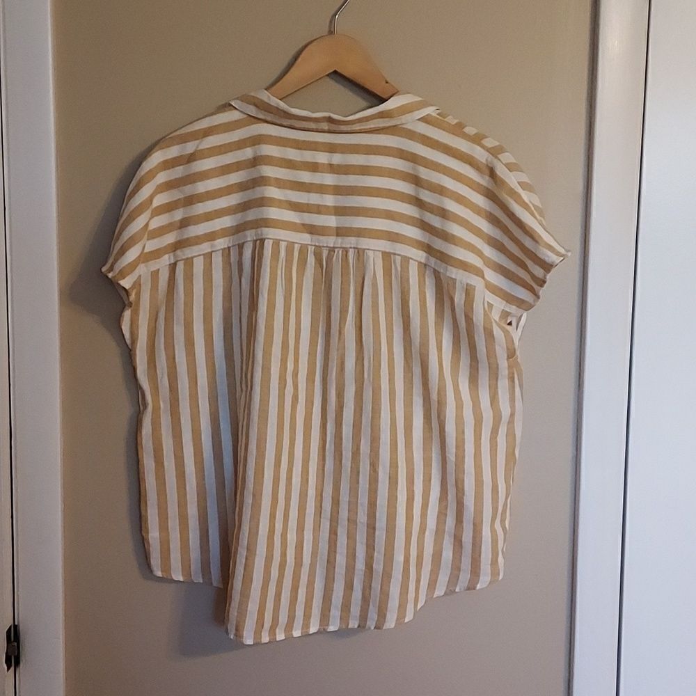 Wonderly Linen Dolman Top Sleeveless - Picture 6 of 7